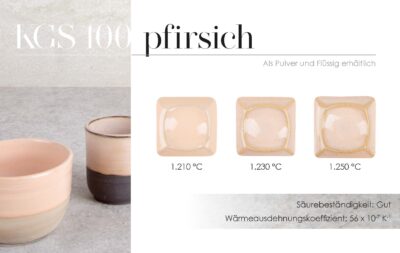Steinzeugglasur KGS 100 - pfirsich