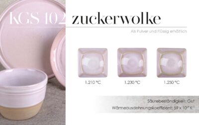 Steinzeugglasur KGS 102 - zuckerwolke
