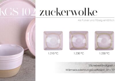 Steinzeugglasur KGS 102 - zuckerwolke