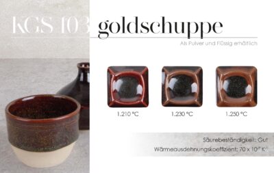 Steinzeugglasur KGS 103 - goldschuppe