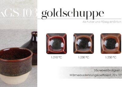 Steinzeugglasur KGS 103 - goldschuppe