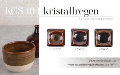 Steinzeugglasur KGS 104 - kristallregen