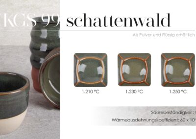 Steinzeugglasur KGS 99 schattenwald